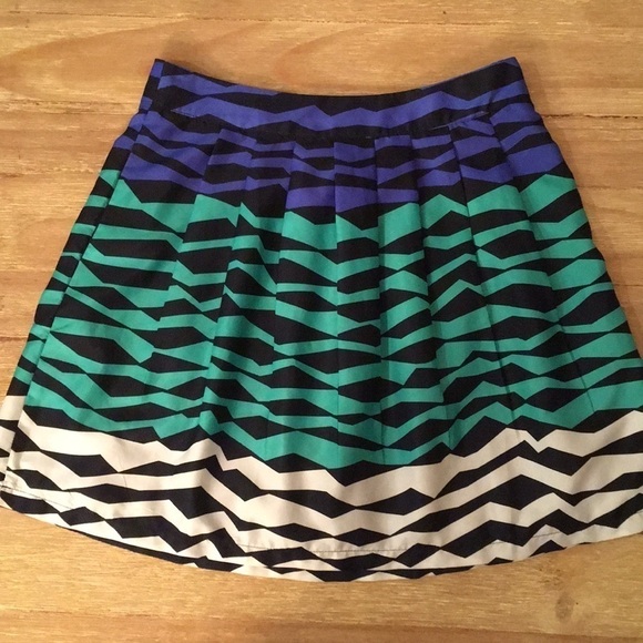 Paraella Francescas Pleated Skirt Blue Green Ombre - Picture 1 of 3